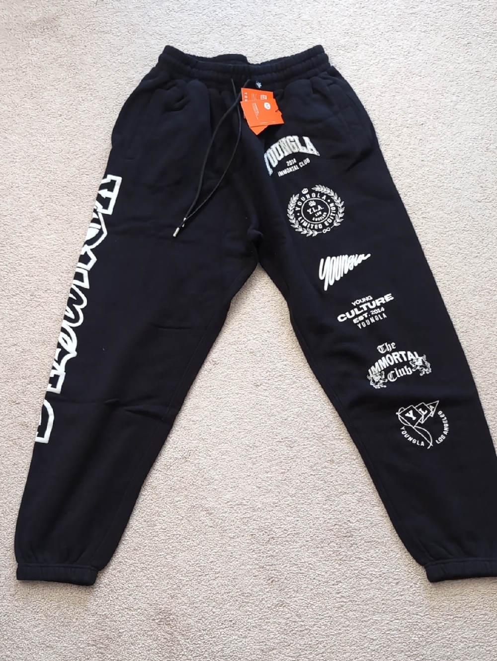 YoungLA Black Sweatpants